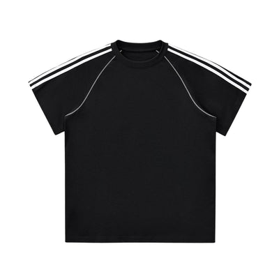Heavyweight Cotton Colorblock Streetwear T-Shirt