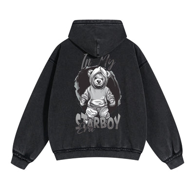 In My Starboy Era Graphic Washed Hoodie-INNBLAC