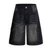 Wash Utility Pocket Denim Shorts