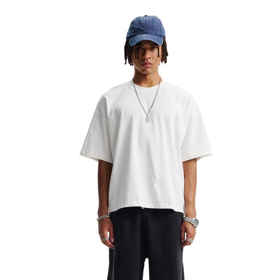 Heavyweight Solid Color Boxy Tee 275gsm