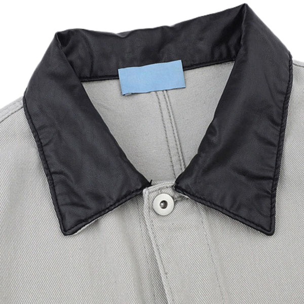 Vintage Barn Style Unisex Solid Color Denim Jacket