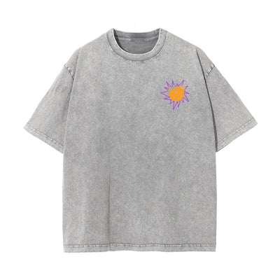 New York Graffiti Urban Graphic Washed Tee-INNBLAC