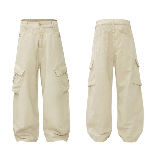 Minimalist Spliced Relaxed Athletic Pants
