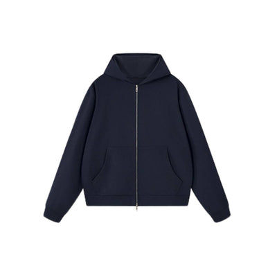 Vintage Boxy Full Zip Hooded Sweatshirt