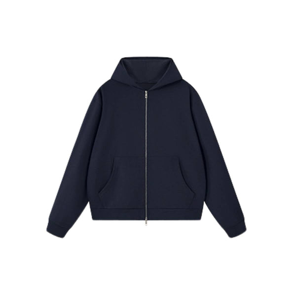 Vintage Boxy Full Zip Hooded Sweatshirt