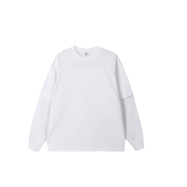 Streetwear Loose Fit Double-Layer Long-Sleeve Tee