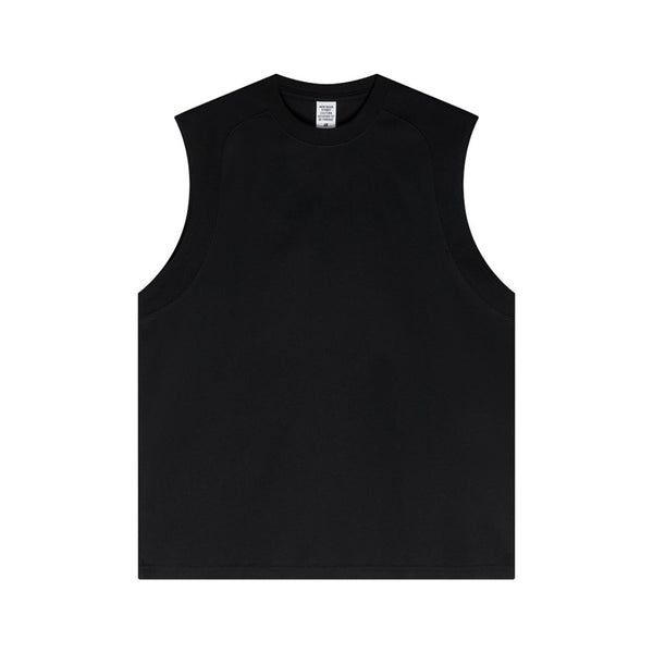 Panelled Back Seam Sleeveless T-Shirt