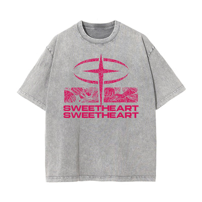 Sweetheart Streetwear Graphic Stone Wash Tee-INNBLAC