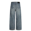 Men's Punk Vintage Washed Loose Wide-Leg Straight Jeans
