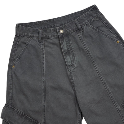 Multi-Pocket Baggy Cargo Cropped Pants