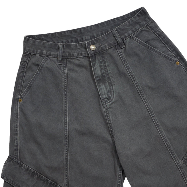 Multi-Pocket Baggy Cargo Cropped Pants
