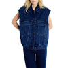 Women's Loose Fit Sleeveless Denim Jacket