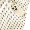 Polka Dot Strappy Denim Midi Dress