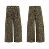 Leopard Print Patchwork Relaxed Wide-Leg Lounge Pants