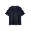 Vintage Waffle Knit Contrast Stitch Oversized T-Shirt