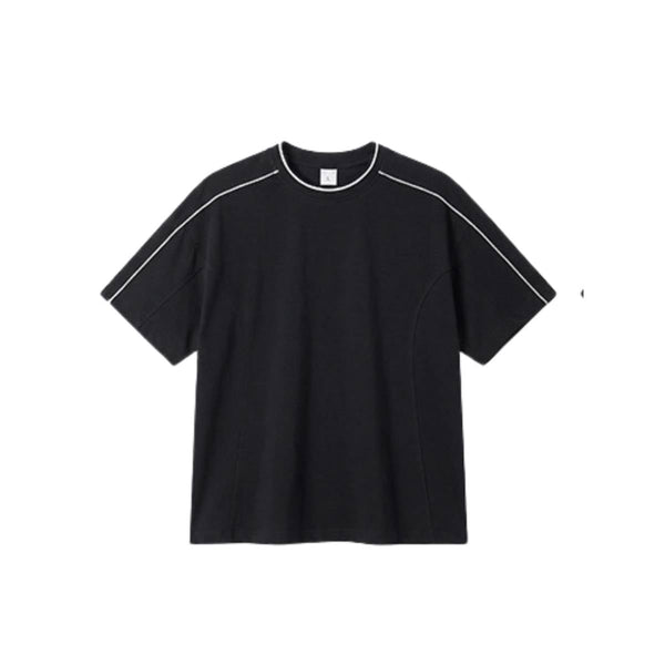 Vintage Contrast Seam Cotton Boxy Tee