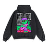 Surfer Graffiti Cartoon Double Slider Zip Hoodie-INNBLAC