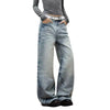 Vintage Washed Wide Leg Bootcut Denim Jeans