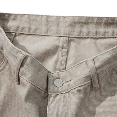 Cargo Wide-Leg Cropped Cotton Pants