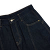 Patchwork Wide-Leg Cropped Denim Jeans