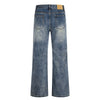 Men's Mid-Rise Straight-Leg Washed Denim Pants – Vintage Casual