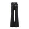 Street Deconstructed Embroidered Slim Flare Jeans