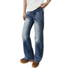 Vintage Embroidered Bootcut Denim Jeans
