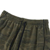 Heavyweight Camouflage Stripe Patchwork Drawstring Straight Leg Sweatpants