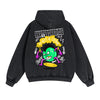 Skateboarding Graffiti Cartoon Double Slider Zip Hoodie-INNBLAC