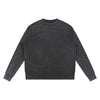 Vintage Snow Wash Relaxed Fit Cotton Knit Sweater