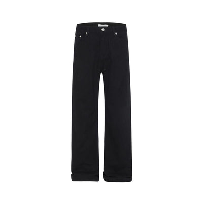 Essential Relaxed Straight-Leg Cotton Pants