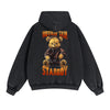 Starboy Bear Graphic Double Slider Zip Hoodie-INNBLAC