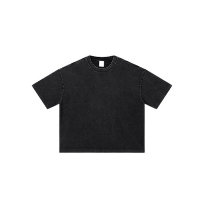 Distressed Fade Drop Shoulder Oversized Cotton T-Shirt