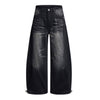 Gradient Washed Whiskered Relaxed Adjustable Hem Pants