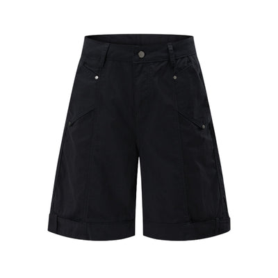 Streetwear Cargo Straight Bermuda Shorts