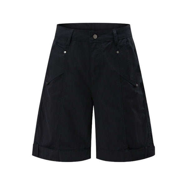 Streetwear Cargo Straight Bermuda Shorts