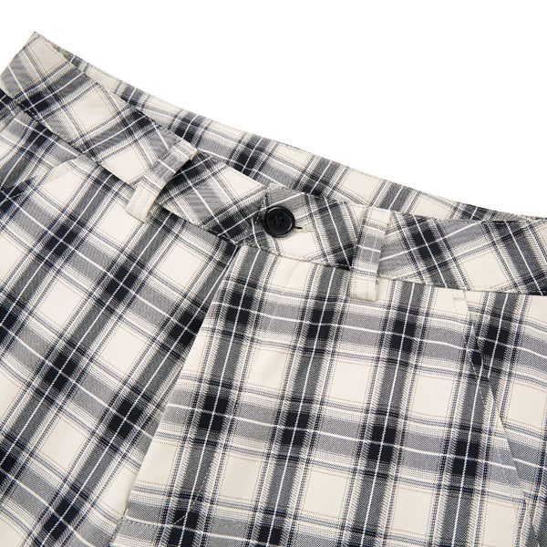 American Vintage Checkered Wide Leg Relaxed Pants