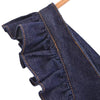 Flutter Sleeve A-Line Denim Minidress