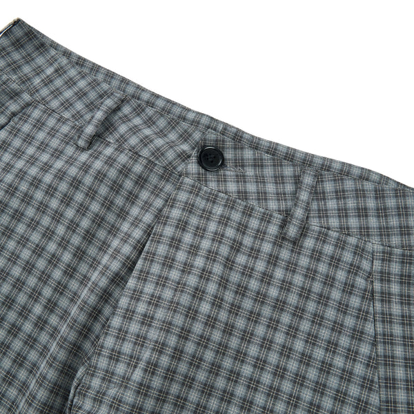 Plaid Wide-Leg Relaxed Baggy Unisex Casual Trousers