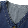 Classic Blue Boxy Denim Vest