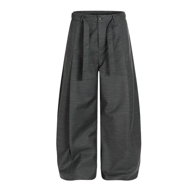 Washed Utility Wide-Leg Cargo Pants