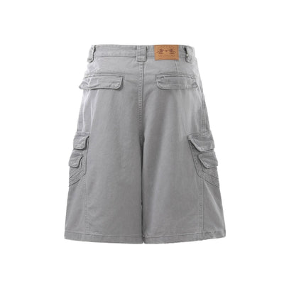 Multi Pocket Cargo Denim Shorts