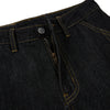 Washed Contrast-Stitch Baggy Relaxed Carpenter Denim Pants