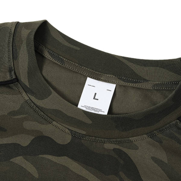 Streetwear  Camouflage Loose Fit Long Sleeve T-Shirt