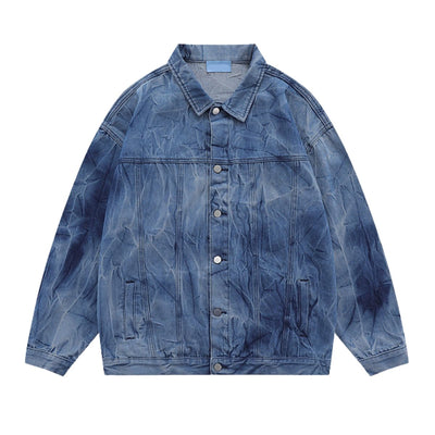 New Stylish Water Wave Denim Jacket