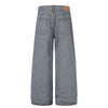 Vintage Washed Eyelet Wide Leg Denim Jeans
