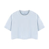Snowflake Washed Boxy Cropped Cotton Tee 2026