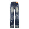Vintage Distressed Slim Flare Jeans