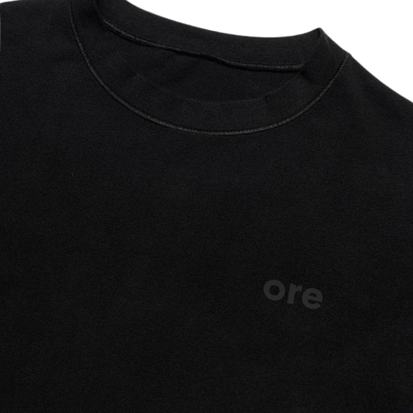 Women's Black Slim-Fit Stretch Crew Neck Short  Sleeve Tee