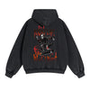 Skeleton Kickflip Graphic Double Slider Zip Hoodie-INNBLAC